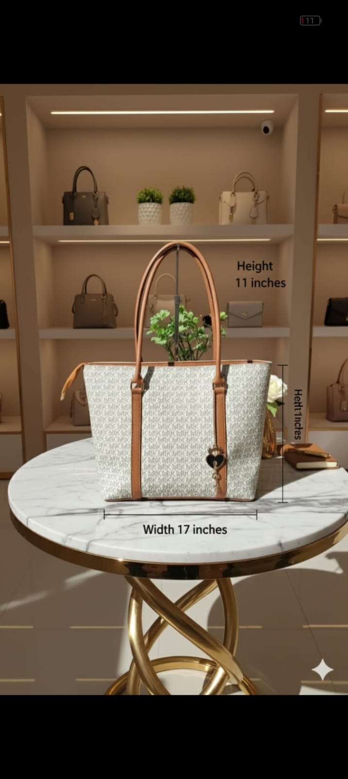 MK Classic Monogram Large Zip-Top Tote —   handbag by HandbagsAvenue